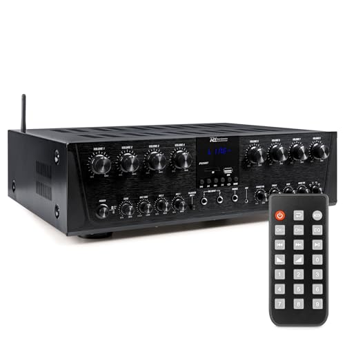 Power Dynamics PV280BT Verstärker mit Bluetooth - 8 Kanal Bluetooth-Receiver mit 800 Watt Leistung, MP3-Player, FM Radio - für Karaoke geeignet, inklusiv Fernbedienung - Schwarz Power Dynamics PV280BT Verstärker mit Bluetooth - 8 Kanal Bluetooth-Receiver mit 800 Watt Leistung, MP3-Player, FM Radio - für Karaoke geeignet, inklusiv Fernbedienung - Schwarz von Power Dynamics