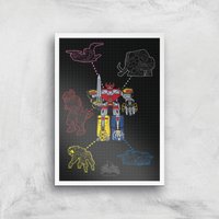 Power Rangers Megazord Giclee Print Giclee Art Print - A3 - White Frame von Power Rangers