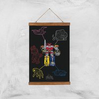 Power Rangers Megazord Giclee Print Giclee Art Print - A3 - Wooden Hanger von Power Rangers