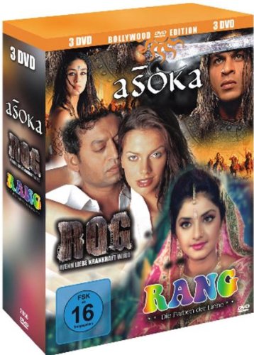 Bollywood Edition : Asoka The Great - Rog (Wenn Liebe krankhaft wird) - Rang (Die Farben der Liebe) - 3 DVD Box von Power Station