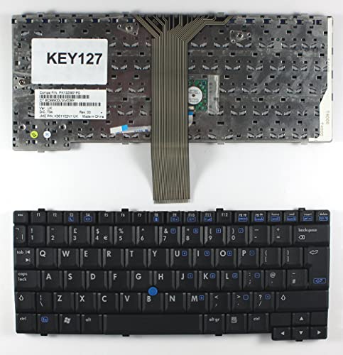 Keyboards4Laptops Vereinigtes Königreich Mit Zeiger Schwarz kompatible Ersatz Tastatur kompatibel mit HP Compaq Tablet PC TC4400 von Power4Laptops