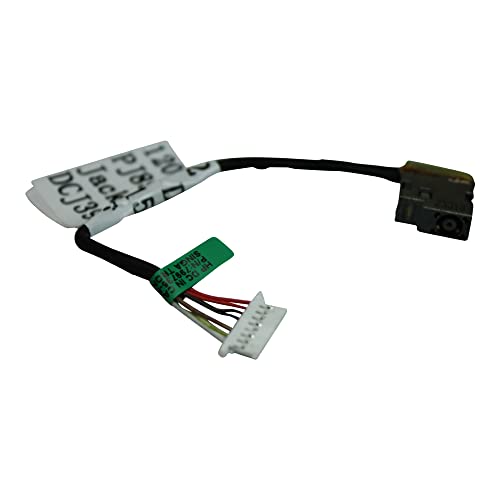 Power4Laptops Kurze Kabelversion (Bitte überprüfen Sie die Abbildung) Ersatz Netzteilbuchse Strombuchse mit Kabel kompatibel mit HP Home 15-ac677TU von Power4Laptops