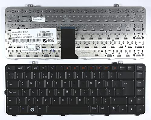 Power4Laptops Vereinigtes Königreich Schwarz kompatible Ersatz Tastatur kompatibel mit Dell AEFM8E00310 von Power4Laptops