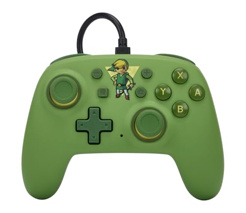 Der kabelgebundene PowerA-Nano-Controller für Nintendo Switch - Toon Link, Nintendo Switch – OLED-Modell, Gamepad, Game-Controller, Offiziell Lizenziert von PowerA