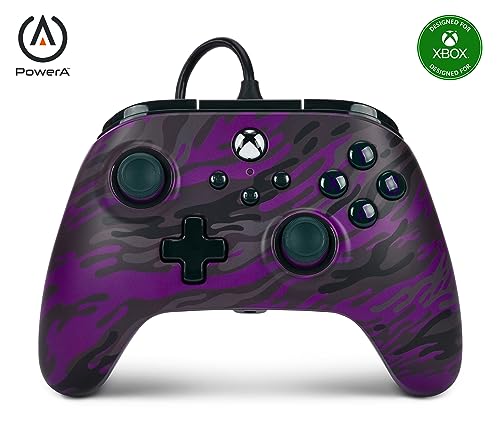 Kabelgebundener Controller PowerA Advantage für Xbox Series X|S - Lila Camouflage von PowerA