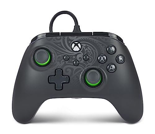 PowerA Advantage Wired Controller für Xbox Series X|S und Windows 10/11 - Sphärengrün, Gamepad, Schnurgebundener Videogamecontroller, Gaming Controller, USB-C, Geeignet für Xbox One, Offiziell lizensiert von PowerA