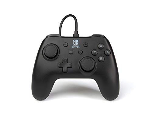 Kabelgebundener PowerA-Controller für Nintendo Switch - Schwarz, Gamepad, Spiele-Controller, kabelgebundener Controller, Offiziell Lizenziert von PowerA