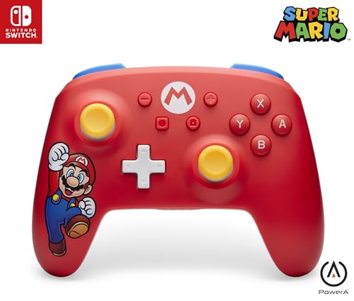 Kabelloser PowerA-Controller für Nintendo Switch - Mario-Freude, Gamepad, Spiele-Controller, kabelgebundener Controller, offiziell lizenziert Kabelloser PowerA-Controller für Nintendo Switch - Mario-Freude, Gamepad, Spiele-Controller, kabelgebundener Controller, offiziell lizenziert von PowerA