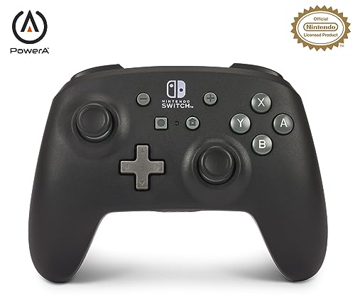 Kabelloser PowerA-Controller für Nintendo Switch - Mitternacht, Nintendo Switch OLED-Modell, Nintendo Switch Lite, Gamepad, Spiele-Controller, Bluetooth-Controller, Offiziell Lizenziert von PowerA