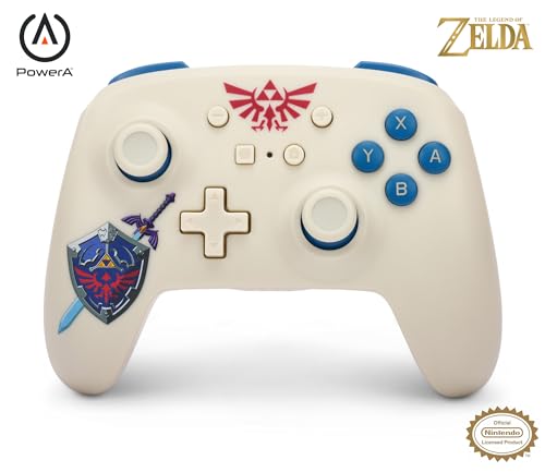 Kabelloser PowerA-Controller für Nintendo Switch - Sworn Protector, Nintendo Switch OLED-Modell, Nintendo Switch Lite, Gamepad, Spiele-Controller, Bluetooth-Controller, Offiziell Lizenziert von PowerA