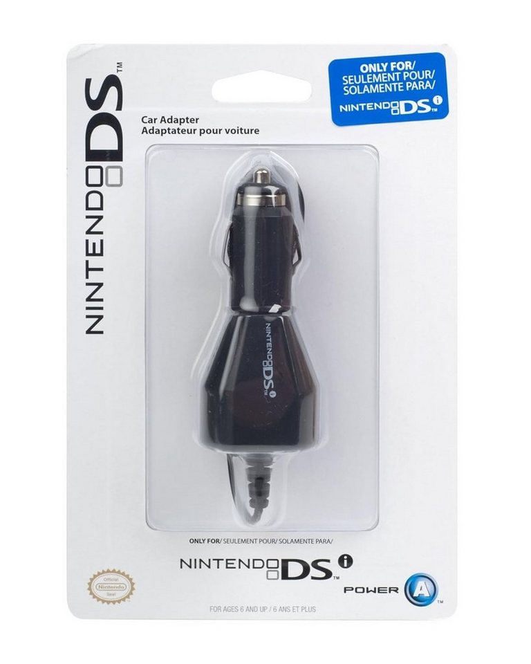 PowerA Adapter KFZ Ladegerät Auto-Ladegerät KFZ Lader Netzkabel, (1 cm), Lader für Nintendo DSi und DSi XL von PowerA