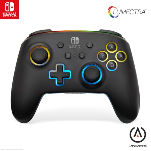 PowerA Enhanced Wireless Controller for Nintendo Switch with Lumectra, wireless video game controller, gaming controller, officially licensed, RGB controller von PowerA