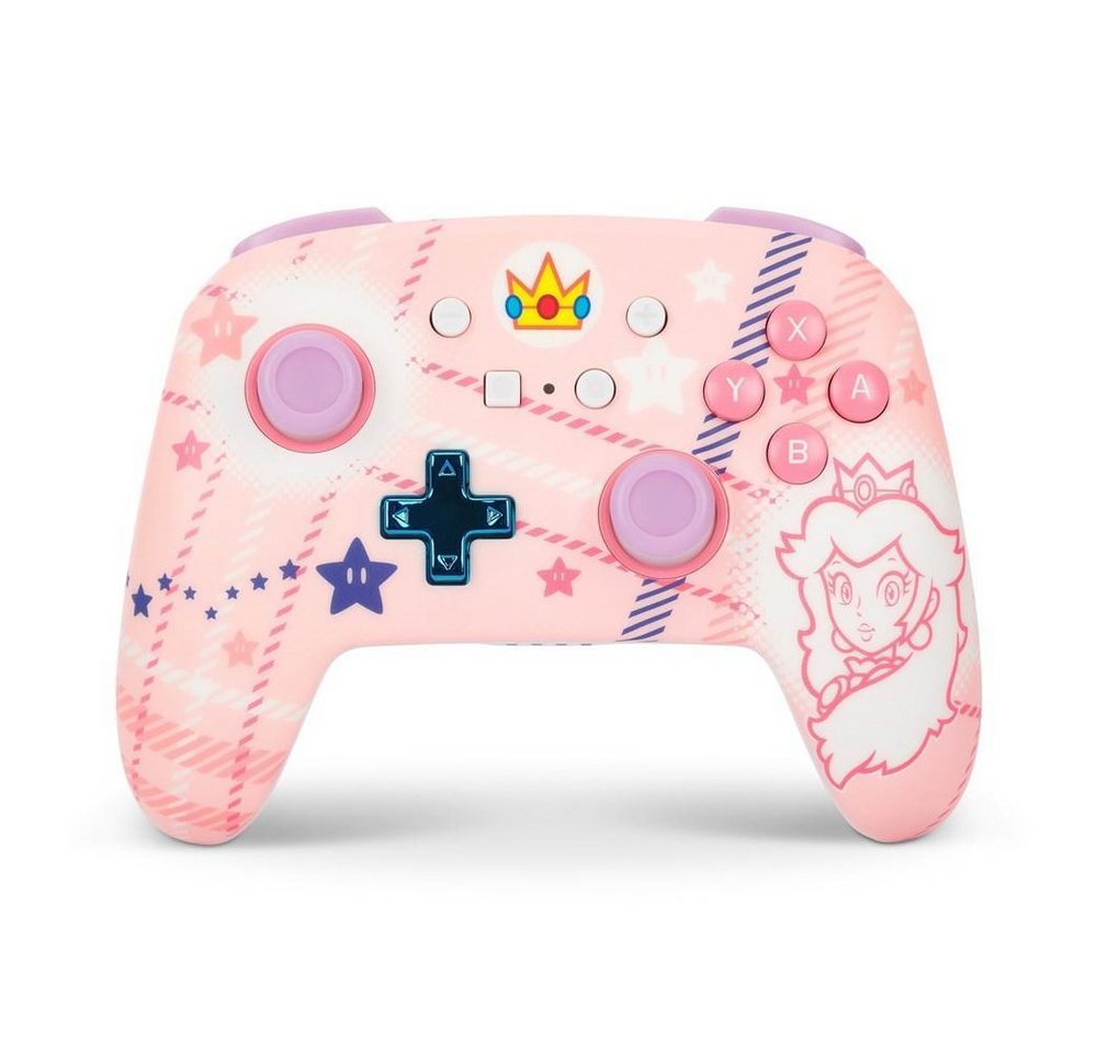 PowerA Enhanced Wireless Controller für Nintendo Switch, Princess Peach Plaid Switch-Controller PowerA Enhanced Wireless Controller für Nintendo Switch, Princess Peach Plaid Switch-Controller von PowerA