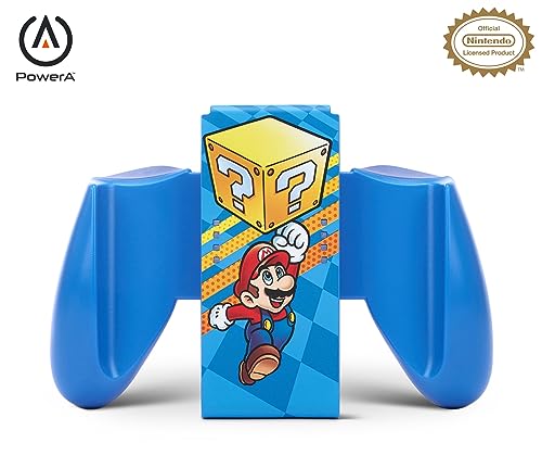 PowerA Joy-Con-Komfortgriff für Nintendo Switch - Mystery Block Mario, Spiele-Controller, Gamepad, Nintendo Switch Lite, Offiziell Lizenziert von PowerA
