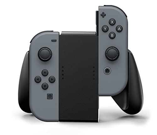 PowerA Joy-Con-Komfortgriff für Nintendo Switch - Schwarz, Spiele-Controller, Gamepad, Nintendo Switch Lite, Offiziell Lizenziert von PowerA