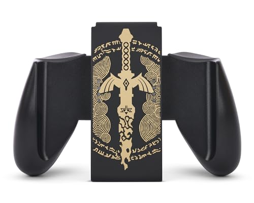 PowerA Joy-Con-Komfortgriff für Nintendo Switch - Verwittertes Master Sword, Spiele-Controller, Gamepad, Nintendo Switch Lite, Offiziell Lizenziert von PowerA