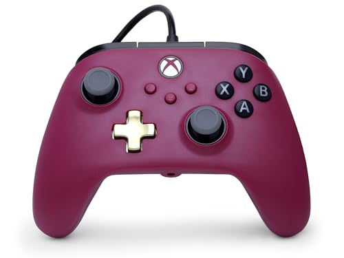 PowerA Kabelgebundener Advantage-Plus-Controller für Xbox Series X|S - Rubinrot, offiziell lizenziert, höhenverstellbare Daumensticks, Halleffekt-Daumensticks, belegbare Tasten PowerA Kabelgebundener Advantage-Plus-Controller für Xbox Series X|S - Rubinrot, offiziell lizenziert, höhenverstellbare Daumensticks, Halleffekt-Daumensticks, belegbare Tasten von PowerA
