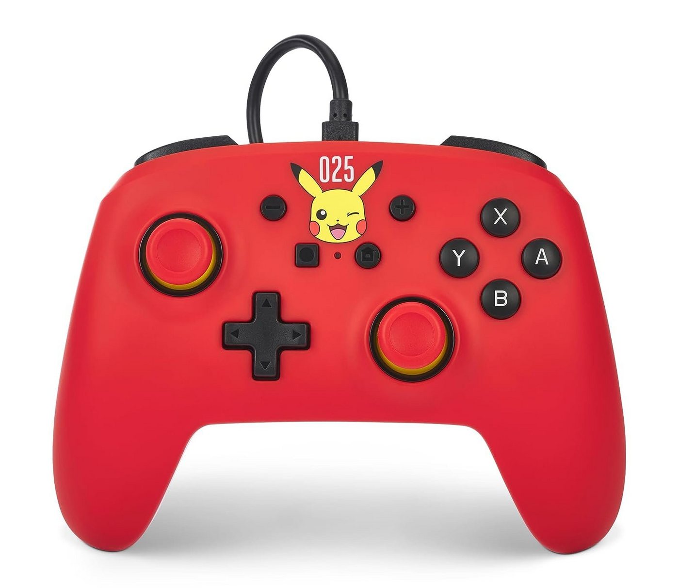 PowerA Kabelgebundener Controller für Nintendo Switch – Lachendes Pikachu Controller (Pokémon, offiziell lizenziert) von PowerA