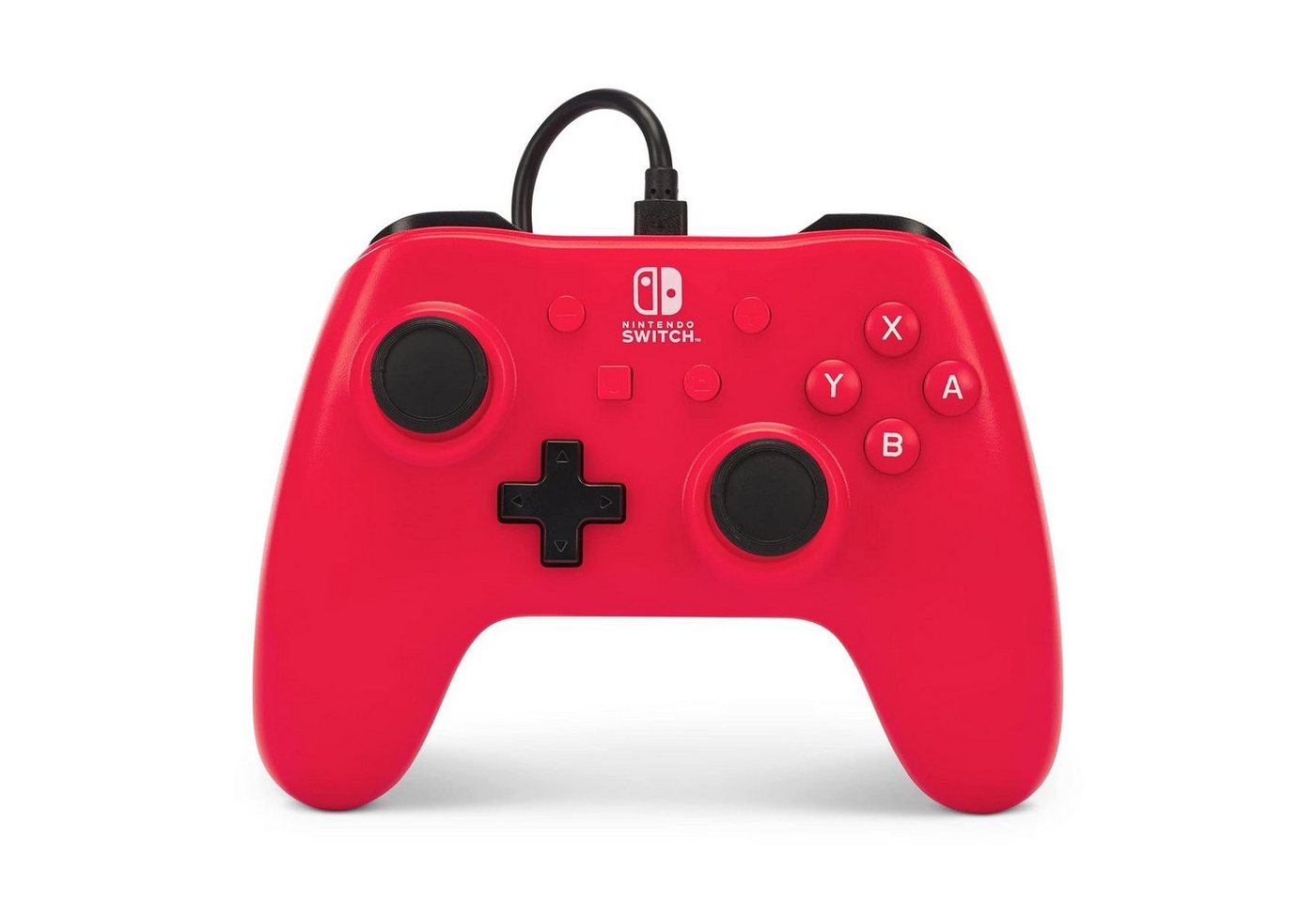 PowerA Kabelgebundener Controller für Nintendo Switch – Raspberry Red Controller (offiziell lizenziert) von PowerA