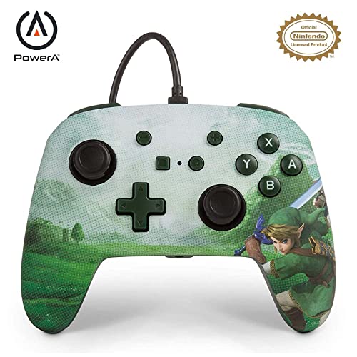 PowerA NSW Enwired Controller Linkverbesserter Kabelgebundener -Controller für Nintendo Switch – Link Hyrule von PowerA