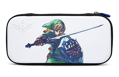 PowerA Schlankes Etui für Nintendo Switch oder Nintendo Switch Lite - Master Sword Defense, Schutzetui, Gaming-Etui, Griff, Konsolentasche, Zubehöraufbewahrung, offiziell lizenziert von PowerA