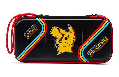 PowerA Slim Travel Pro Hülle für OLED-Modell, Nintendo Switch und Nintendo Switch Lite - Pokémon: Pikachu Arcade, Hartschale, Schutzhülle, Gaming-Case, Konsole von PowerA