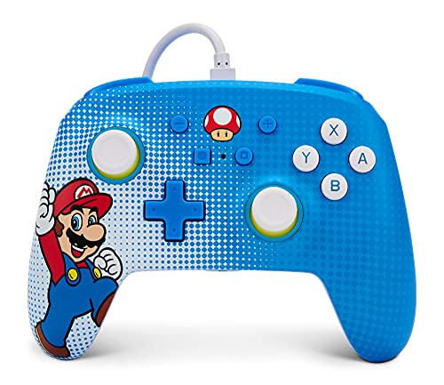 PowerA-Verbesserter kabelgebundener Controller PowerA für Nintendo Switch - Mario Pop Art von PowerA