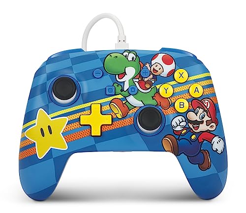 Verbesserter Kabelgebundener PowerA Controller für Nintendo Switch – Mushroom-Kingdom-Freunde, Gamepad, Game-Controller, Kabelgebundener Controller, Offiziell Lizenziert Verbesserter Kabelgebundener PowerA Controller für Nintendo Switch – Mushroom-Kingdom-Freunde, Gamepad, Game-Controller, Kabelgebundener Controller, Offiziell Lizenziert von PowerA
