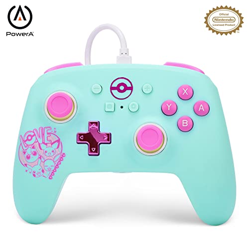 Verbesserter Kabelgebundener PowerA Controller für Nintendo Switch – Pokémon: Sweet Friends, Gamepad, Game-Controller, Kabelgebundener Controller, Offiziell Lizenziert Verbesserter Kabelgebundener PowerA Controller für Nintendo Switch – Pokémon: Sweet Friends, Gamepad, Game-Controller, Kabelgebundener Controller, Offiziell Lizenziert von PowerA