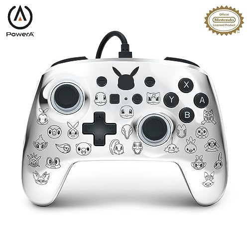 Verbesserter kabelgebundener PowerA-Controller für Nintendo Switch – Pikachu Schwarz und Silber Verbesserter kabelgebundener PowerA-Controller für Nintendo Switch – Pikachu Schwarz und Silber von PowerA