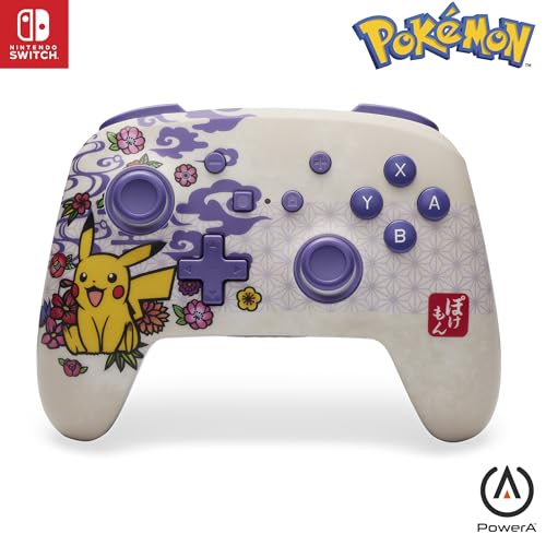 PowerA Verbesserter Kabelloser Controller für Nintendo Switch - Pokémon Blossom, Nintendo Switch Lite, Gamepad, Spiele-Controller, Bluetooth-Controller, Aufladbar, Offiziell Lizenziert PowerA Verbesserter Kabelloser Controller für Nintendo Switch - Pokémon Blossom, Nintendo Switch Lite, Gamepad, Spiele-Controller, Bluetooth-Controller, Aufladbar, Offiziell Lizenziert von PowerA
