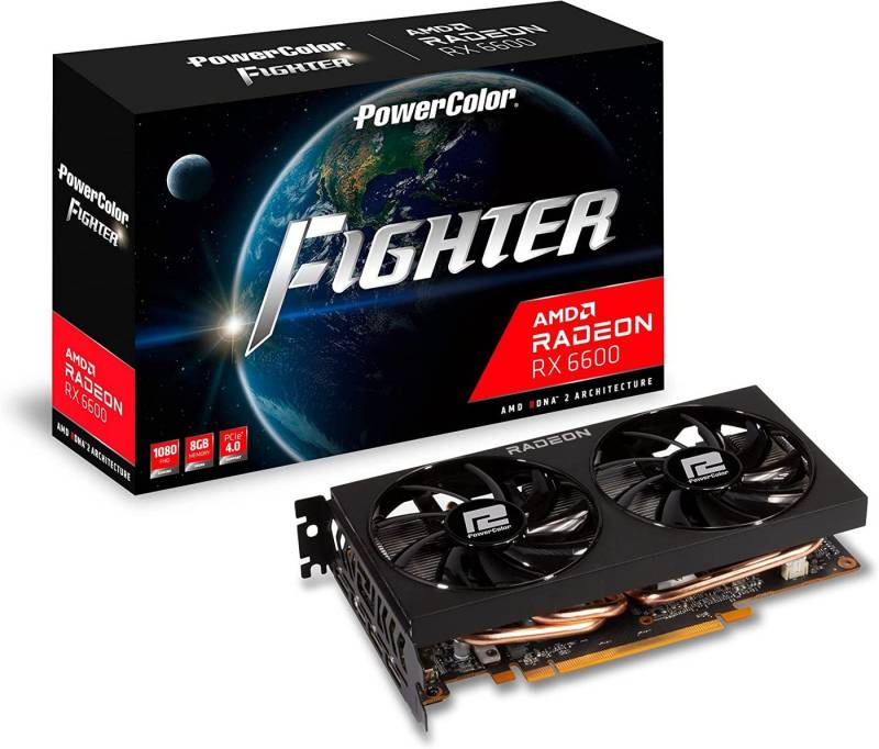 PowerColor PowerColor AMD Radeon RX 6600 Fighter Grafikkarte (8 GB, GDDR6) von PowerColor