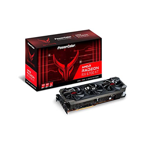 PowerColor Red Devil AMD Radeon Gaming Grafikkarte mit 12 GB GDDR6 Speicher, angetrieben von AMD RDNA 2, Raytracing, PCI Express 4.0, HDMI 2.1, Infinity Cache, AXRX 6700XT 12GBD6-3DHE/OC von PowerColor