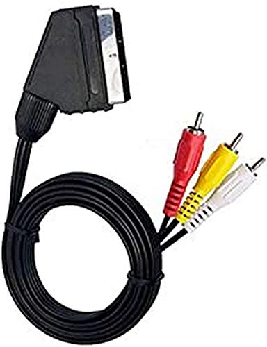 Powergreen CAB-84018-EU Cinch-Kabel mit Videokomposition A Euro-Scart, 1,8 m von PowerGreen