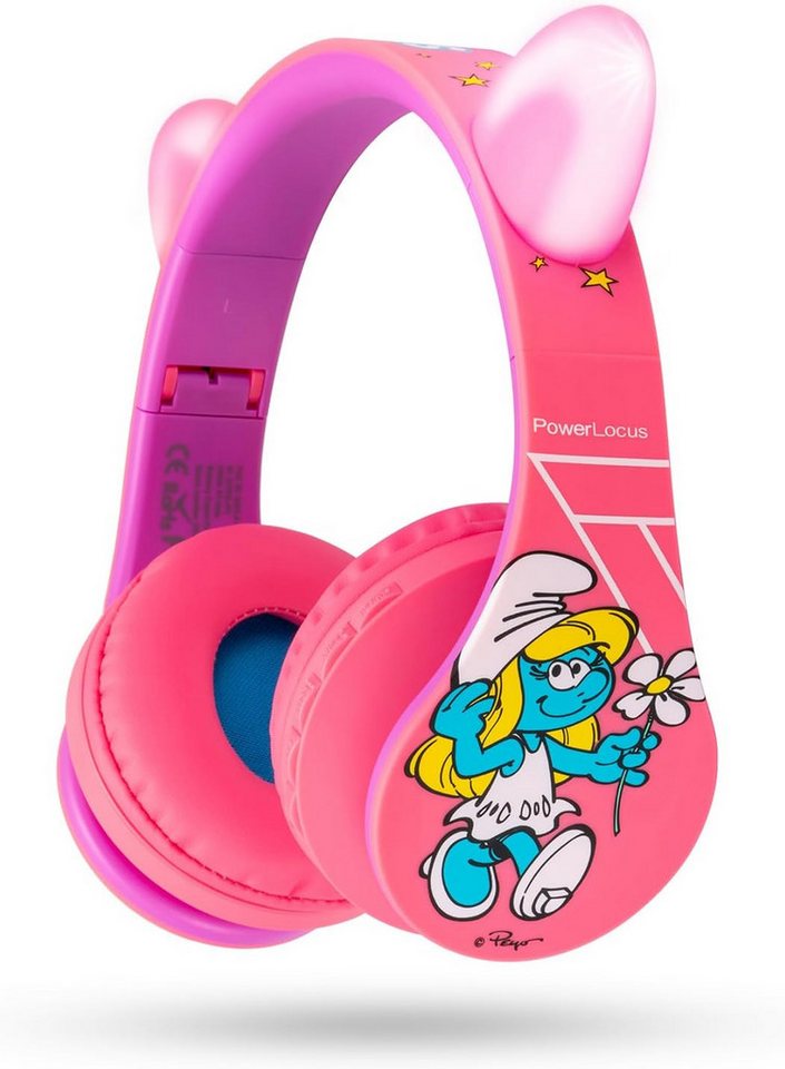 PowerLocus Lautstärkebegrenzung Kinder-Kopfhörer (Das integrierte Mikrofon verbessert nicht nur das Lernerlebnis, sondern ermöglicht auch den reibungslosen Übergang, Lautstärke auf 85/ 94 dB bis zum weichen,faltbaren Design mit Qualität) von PowerLocus