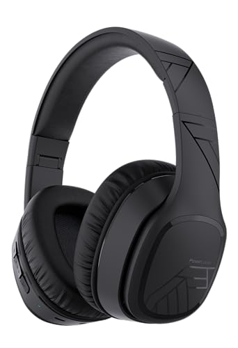 PowerLocus P7 Bluetooth Kopfhörer Over Ear, Faltbare Headphones, Kabellose Kopfhörer mit Bass-Modi, Hi-Fi Stereo mit Freisprechfunktion, USB-C Aufladen und Lang Akkulaufzeit für iPhone/PC/TV von PowerLocus