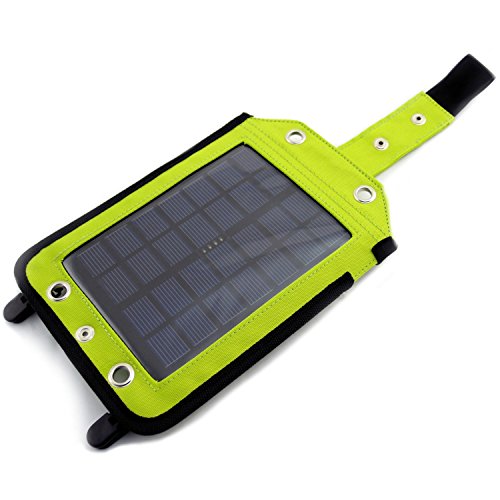 Powerneed - Universal-wasserdichtes Solarpanel, 2,5 W, Powerbank 3000 mAh, USB-Ladegerät - Grün von PowerNeed