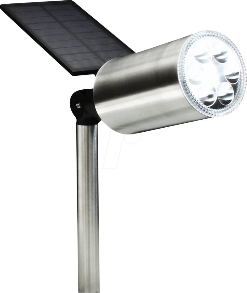 PP SWAN - LED-Solarleuchte, Erdspieß, Edelstahl von PowerPlus