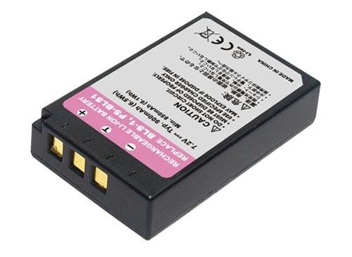 PowerSmart® Schwarz Akku für Olympus E-400 E-420 E-450 E-600 E-620 E-P1 E-P2 E-P3 BLS-1, PS-BLS1 7,20V 900mAh von PowerSmart