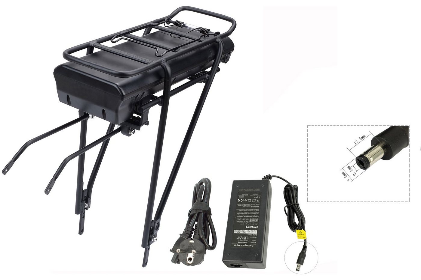 PowerSmart 36HS92B LEB36HS92B E-Bike Akku 14Ah/504Wh für Ansmann BBF Böttcher E.MOVE E-Plus usw, mit Akku Montagehalterung, Fahrrad Gepäckträger und Ladegerät, 28 Zoll 700CC Lithium-ion (Li-ion) 14000 mAh (36 V) PowerSmart 36HS92B LEB36HS92B E-Bike Akku 14Ah/504Wh für Ansmann BBF Böttcher E.MOVE E-Plus usw, mit Akku Montagehalterung, Fahrrad Gepäckträger und Ladegerät, 28 Zoll 700CC Lithium-ion (Li-ion) 14000 mAh (36 V) von PowerSmart
