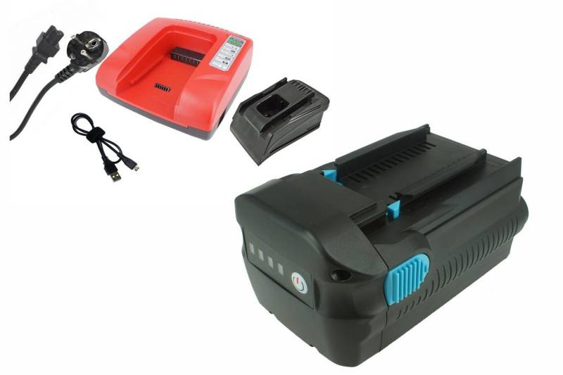 PowerSmart Akku-Set 36V 4500mAh Akku + Ladegerät für Hilti B36/3.9 4500 mAh von PowerSmart
