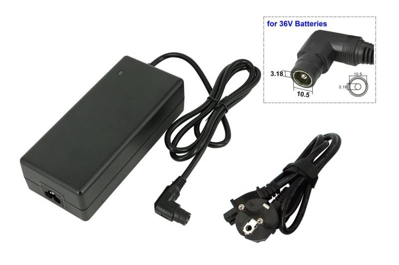 PowerSmart CAA081020E.101 Batterie-Ladegerät (2A 36V für Evobike Travel until 2016, 42 V (Ausgang) E-Bike) von PowerSmart