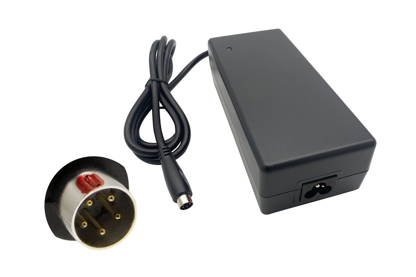 PowerSmart CST362A.5PSR Batterie-Ladegerät (für E-Bike 36V 2A mit runden 5-pin Stecker,Enik Klapp-EBikes) von PowerSmart