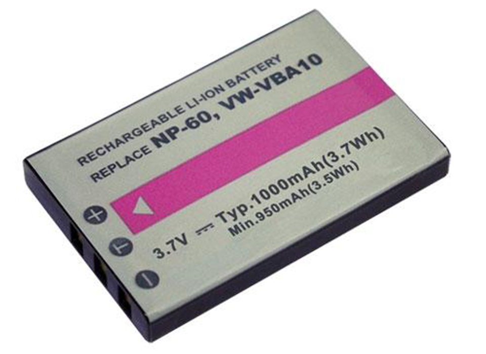 PowerSmart DFU001.309 Kamera-Akku für CASIO NP-30 QV-R3 QV-R4, CREATIVE NP-60 DiVi CAM 428, FUJIFILM NP-60 FinePix 50i 601 M603, KODAK KLIC-5000 EasyShare LS DX P Z Series, OLYMPUS LI-20B, PENTAX D-LI2, RICOH DB-40 Lithium-ion (Li-ion) 1000 mAh (3,7 V) von PowerSmart