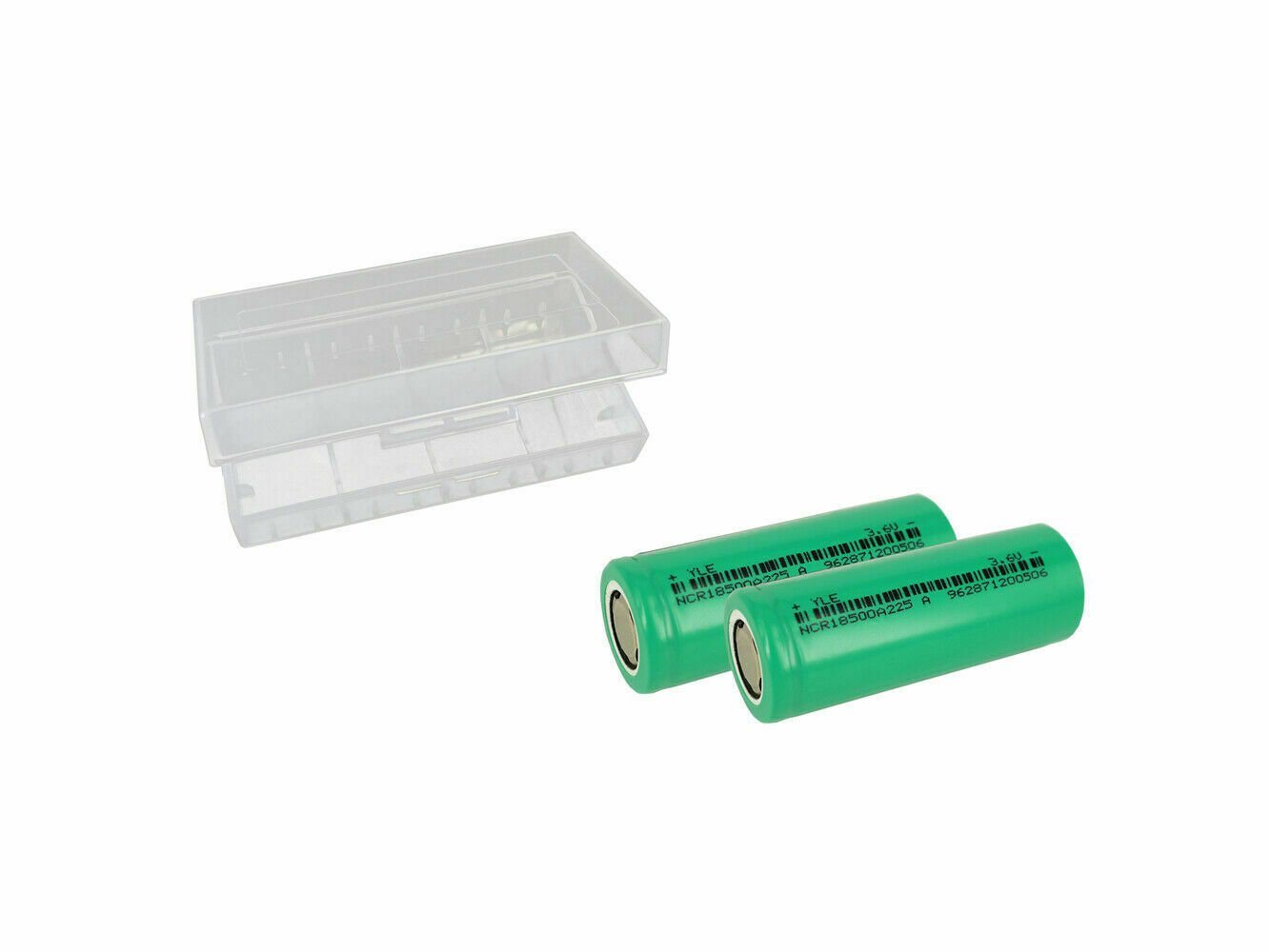 PowerSmart NCR18500A225 A Akku 2x 18500 wiederaufladbare Akkuzellen alle brandneu LiNCA 2250 mAh (3,6 V) von PowerSmart