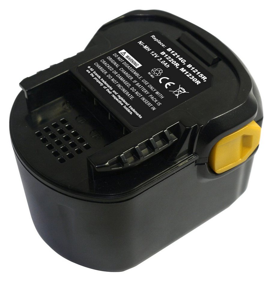 PowerSmart TAG004.29H Akku für AEG 4935431985, 4932 3521 07, 4932 3525 32, 4932 3996 96, 4932 3996 97, 4932 3996 98, B 1214 G, B 1215 R, B 1220 R, B1214G, B1215R Ni-MH 3000 mAh (12 V) von PowerSmart