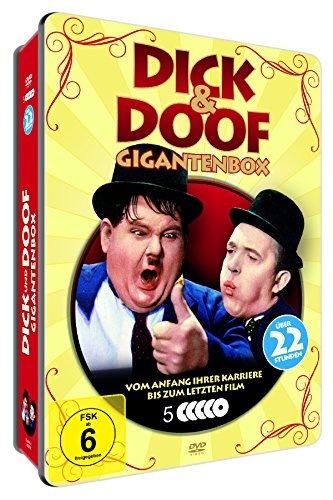 Laurel und Hardy DICK & DOOF - GIGANTENBOX Vom Anfang ihrer Karriere bis zum letzten Film 22 STUNDEN / 5 DVD Metallbox von PowerStation