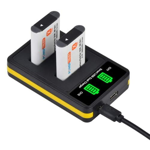 PowerTrust NP-BX1 NPBX1 BX1 Akku + LCD Dual USB Ladeger盲t f眉r Sony DSC-RX100 RX100 II RX100M II DSC-WX500 HX300 WX300 HX400V WX300 WX350 HDR AS100v AS200V AS15 AS30 von PowerTrust