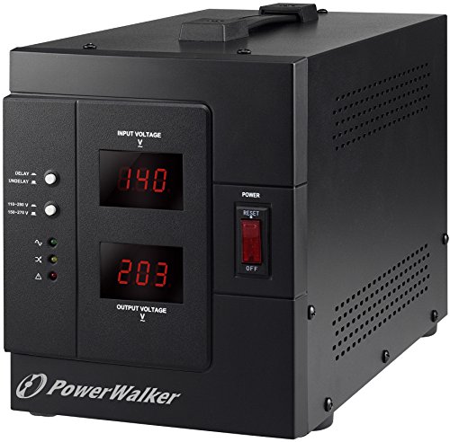 PowerWalker AVR 3000 SIV FR Spannungsregler, 110-280 V, 3000 VA, 2400 W, 1 AC-Ausgänge, Terminal, 95% von PowerWalker