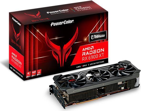 PowerColor Red Devil AXRX 6900XTU 16GBD6-3DHE/OC AMD 16 GB GDDR6 (AXRX 6900XTU 16GBD6 3DHE/OC) - Sonderposten von Powercolor